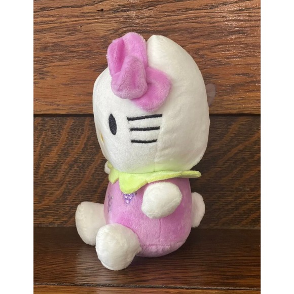 NWOT 8" Purple Grapes PLUSH HELLO KITTY Stuffed Animal Doll Toy Cat 3+ - Picture 2 of 8